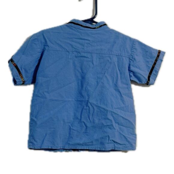 Blue Kids Shirt with Button Detail - Picture 2 of 4